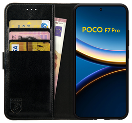Rosso Element Xiaomi Poco F7 Pro Hoesje Book Case Wallet Zwart afbeelding