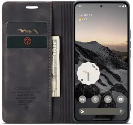 CaseMe 013 Google Pixel 9a Hoesje Book Case met Standaard Zwart