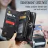 CaseMe 008 Samsung Galaxy S25 Edge Hoesje 2-in-1 Book Case en Back Cover Zwart afbeelding 6