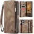 CaseMe 008 Samsung Galaxy S25 Edge Hoesje 2-in-1 Book Case en Back Cover Bruin afbeelding 2