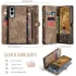 CaseMe 008 Samsung Galaxy S25 Edge Hoesje 2-in-1 Book Case en Back Cover Bruin afbeelding 3