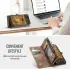 CaseMe 008 Samsung Galaxy S25 Edge Hoesje 2-in-1 Book Case en Back Cover Bruin afbeelding 5