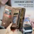 CaseMe 008 Samsung Galaxy S25 Edge Hoesje 2-in-1 Book Case en Back Cover Bruin afbeelding 8