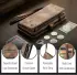 CaseMe 008 Samsung Galaxy S25 Edge Hoesje 2-in-1 Book Case en Back Cover Bruin afbeelding 9