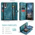 CaseMe 008 Samsung Galaxy S25 Edge Hoesje 2-in-1 Book Case en Back Cover Blauw afbeelding 3