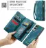 CaseMe 008 Samsung Galaxy S25 Edge Hoesje 2-in-1 Book Case en Back Cover Blauw afbeelding 4