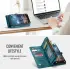CaseMe 008 Samsung Galaxy S25 Edge Hoesje 2-in-1 Book Case en Back Cover Blauw afbeelding 5