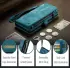 CaseMe 008 Samsung Galaxy S25 Edge Hoesje 2-in-1 Book Case en Back Cover Blauw afbeelding 9