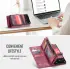 CaseMe 008 Samsung Galaxy S25 Edge Hoesje 2-in-1 Book Case en Back Cover Rood afbeelding 5