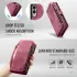 CaseMe 008 Samsung Galaxy S25 Edge Hoesje 2-in-1 Book Case en Back Cover Rood afbeelding 7