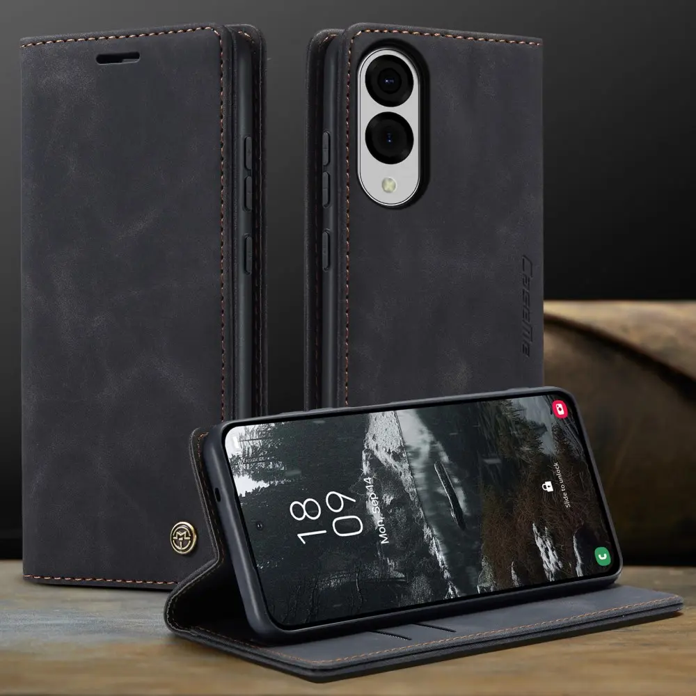 CaseMe 013 Samsung Galaxy S25 Edge Hoesje Book Case met Standaard Zwart afbeelding 7
