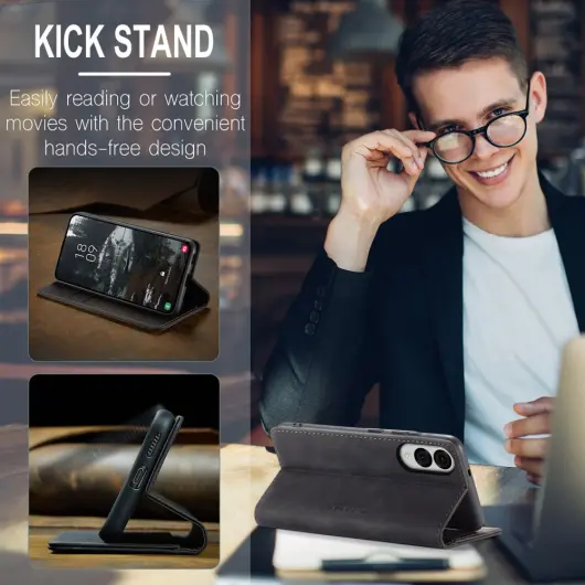 CaseMe 013 Samsung Galaxy S25 Edge Hoesje Book Case met Standaard Zwart afbeelding 6