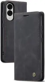 CaseMe 013 Samsung Galaxy S25 Edge Hoesje Book Case met Standaard Zwart afbeelding