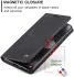 CaseMe 013 Samsung Galaxy S25 Edge Hoesje Book Case met Standaard Zwart afbeelding 10
