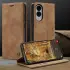 CaseMe 013 Samsung Galaxy S25 Edge Hoesje Book Case met Standaard Bruin afbeelding 7