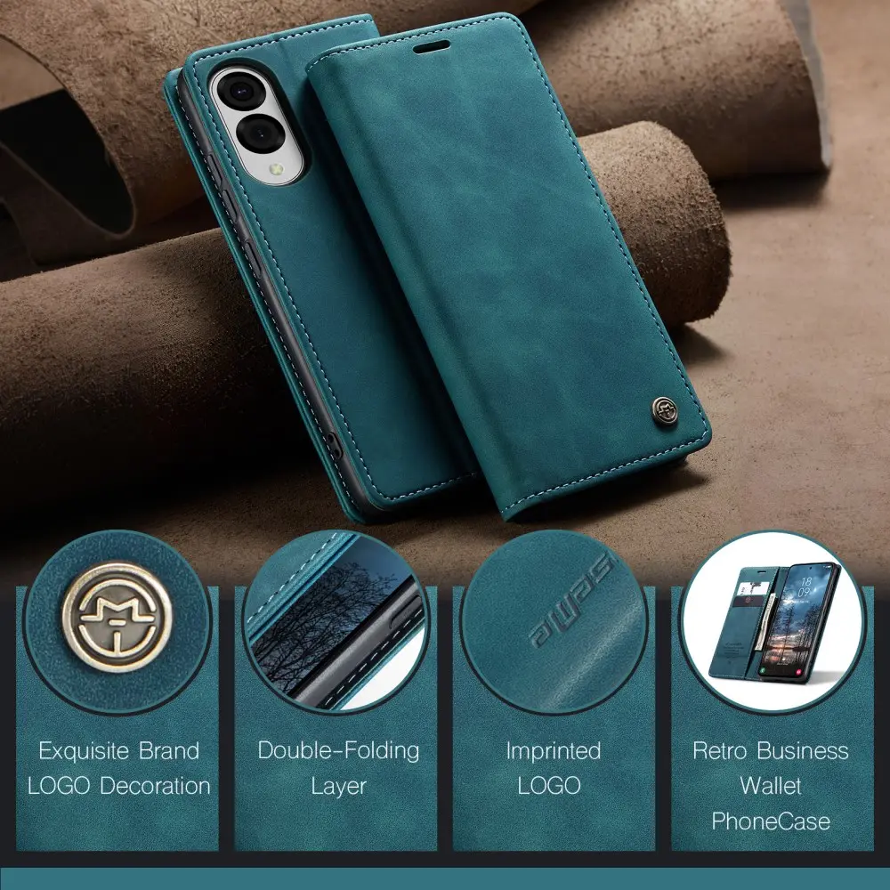 CaseMe 013 Samsung Galaxy S25 Edge Hoesje Book Case met Standaard Blauw afbeelding 11