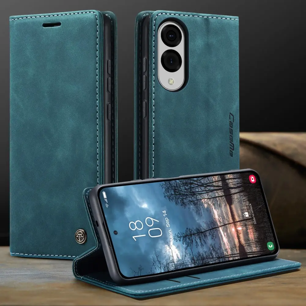 CaseMe 013 Samsung Galaxy S25 Edge Hoesje Book Case met Standaard Blauw afbeelding 7