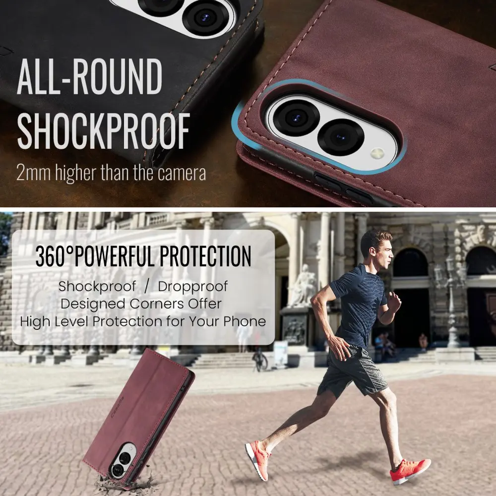 CaseMe 013 Samsung Galaxy S25 Edge Hoesje Book Case met Standaard Rood afbeelding 8