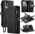 CaseMe C30 Samsung Galaxy S25 Edge Hoesje Pasjeshouder Book Case Zwart afbeelding 2
