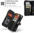 CaseMe C30 Samsung Galaxy S25 Edge Hoesje Pasjeshouder Book Case Zwart afbeelding 4