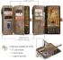 CaseMe C30 Samsung Galaxy S25 Edge Hoesje Pasjeshouder Book Case Bruin afbeelding 3