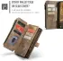 CaseMe C30 Samsung Galaxy S25 Edge Hoesje Pasjeshouder Book Case Bruin afbeelding 4