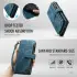 CaseMe C30 Samsung Galaxy S25 Edge Hoesje Pasjeshouder Book Case Blauw afbeelding 9
