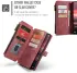 CaseMe C30 Samsung Galaxy S25 Edge Hoesje Pasjeshouder Book Case Rood afbeelding 4