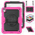 Apple iPad 11 (2025) / 10.9 (2022) Hoes met Screen Protector en Handriem Roze afbeelding 2