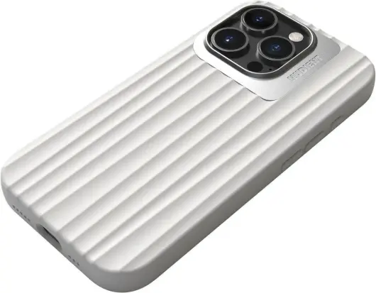 Nudient Bold Case Apple iPhone 16 Pro Hoesje Siliconen met MagSafe Wit afbeelding 3