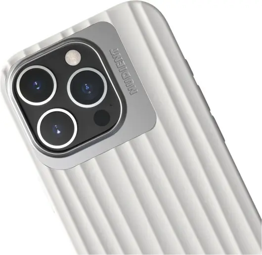 Nudient Bold Case Apple iPhone 16 Pro Hoesje Siliconen met MagSafe Wit afbeelding 6