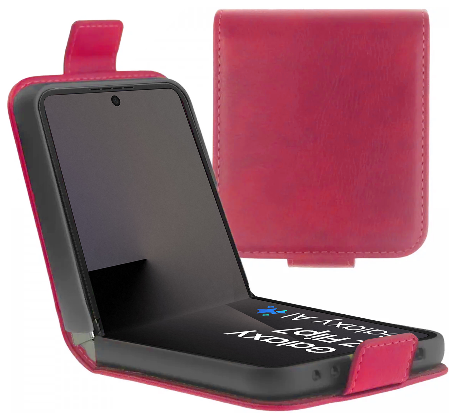 Rosso Element Samsung Galaxy Z Flip 7 Hoesje Book Case Wallet Rood afbeelding 1