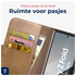 Rosso Deluxe Samsung Galaxy Z Fold 7 Hoesje Echt Leer Book Case Bruin afbeelding 6