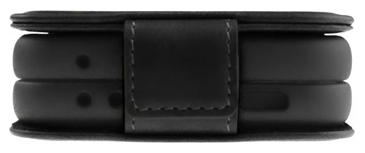 Rosso Deluxe Samsung Galaxy Z Flip 7 Hoesje Echt Leer Book Case Zwart afbeelding 5