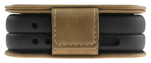 Rosso Deluxe Samsung Galaxy Z Flip 7 Hoesje Echt Leer Book Case Bruin afbeelding 6