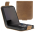 Rosso Deluxe Samsung Galaxy Z Flip 7 Hoesje Echt Leer Book Case Bruin