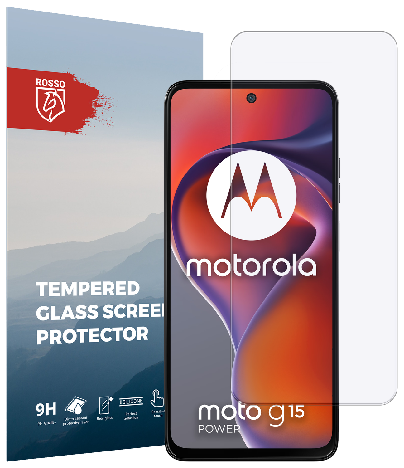 Rosso Motorola Moto G15 / G15 Power 9H Tempered Glass Screen Protector afbeelding 1