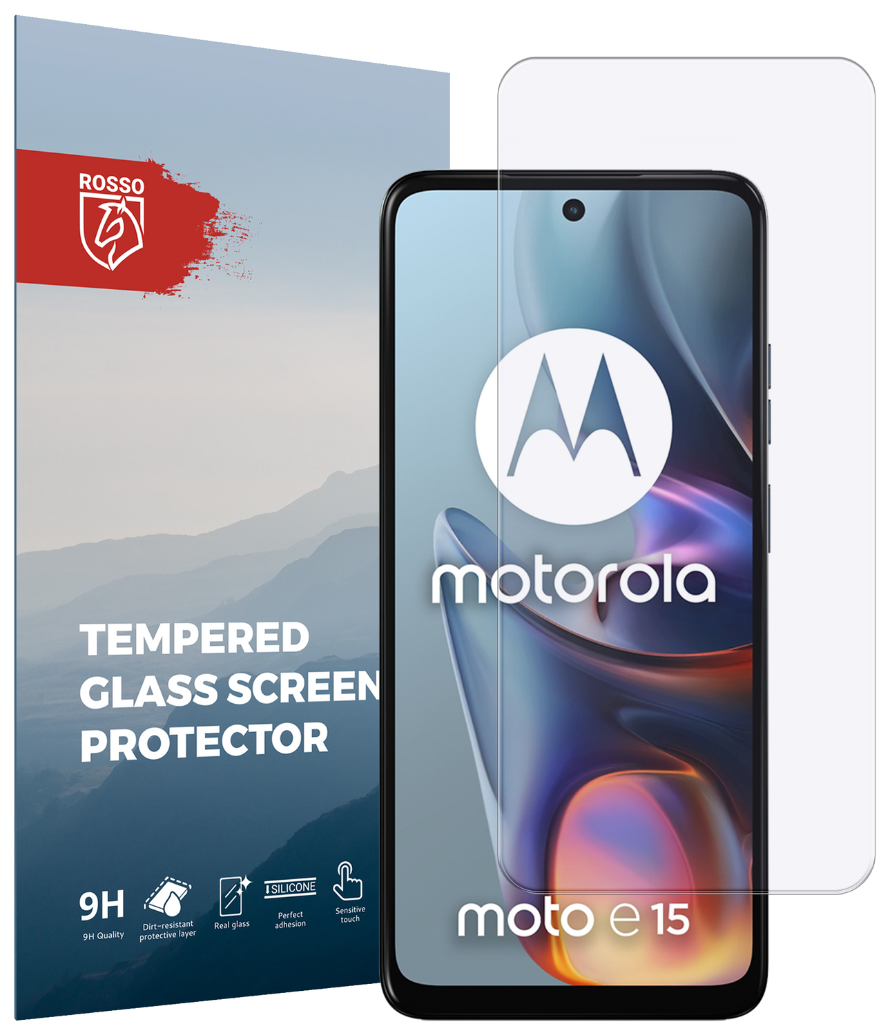 Rosso Motorola Moto E15 9H Tempered Glass Screen Protector afbeelding 1