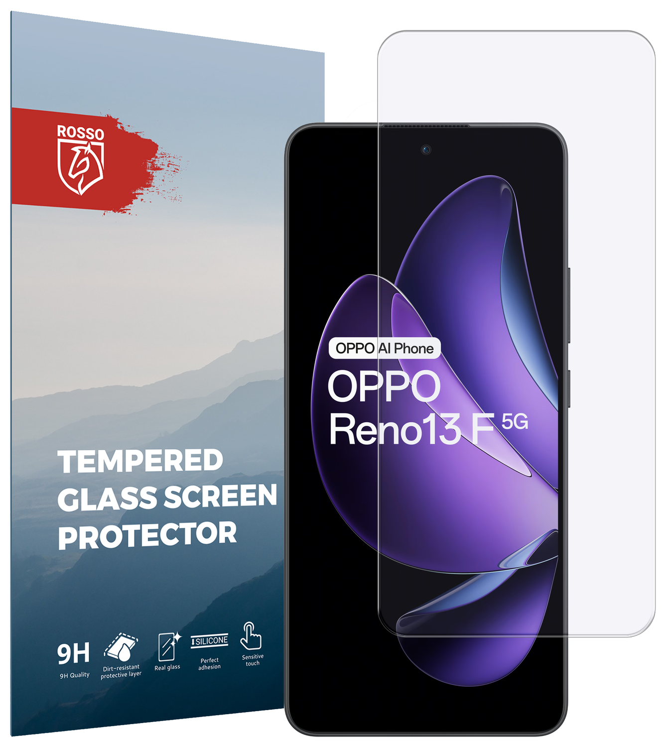 Rosso Oppo Reno 13 F 9H Tempered Glass Screen Protector afbeelding 1