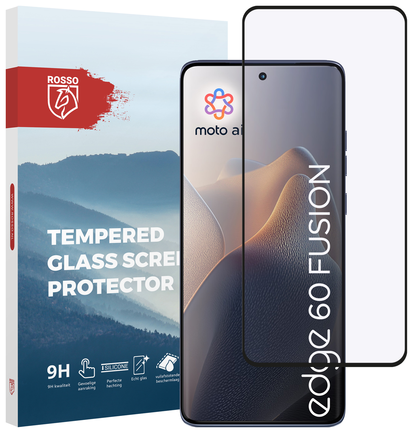 Rosso Motorola Edge 60 Fusion 9H Tempered Glass Screen Protector afbeelding 1