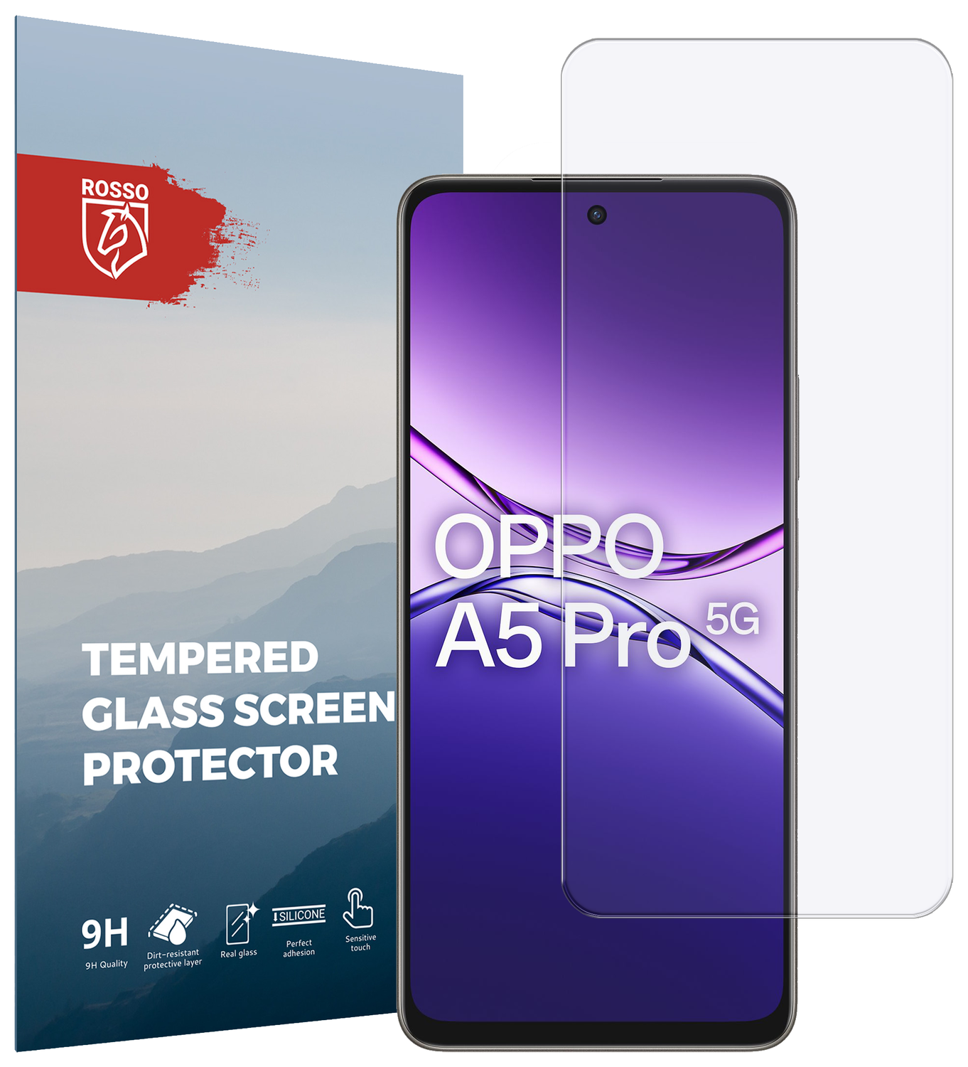 Rosso Oppo A5 Pro 9H Tempered Glass Screen Protector afbeelding 1