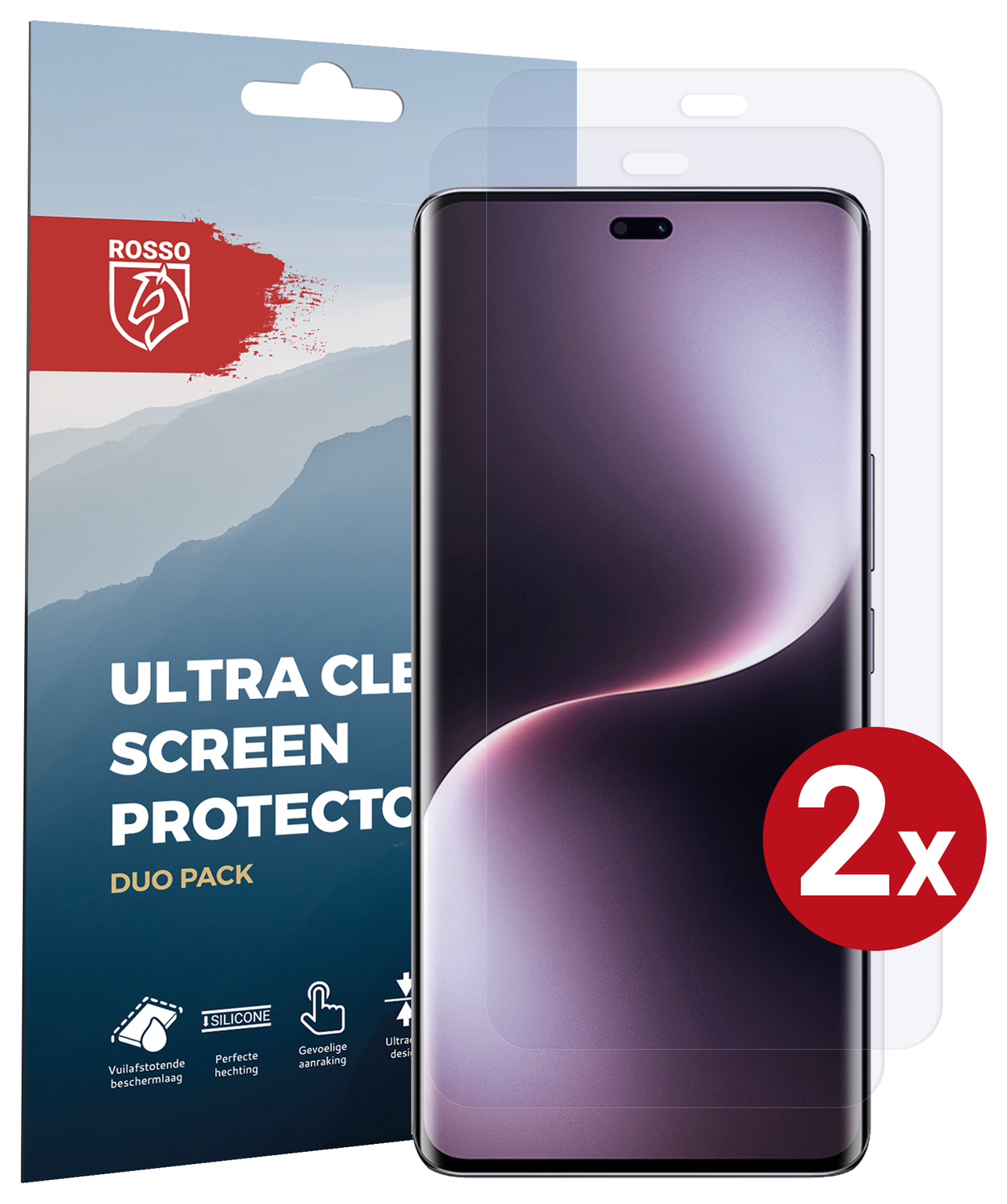Rosso Honor Magic 7 Lite Screen Protector Case Friendly Folie Duo Pack afbeelding 1