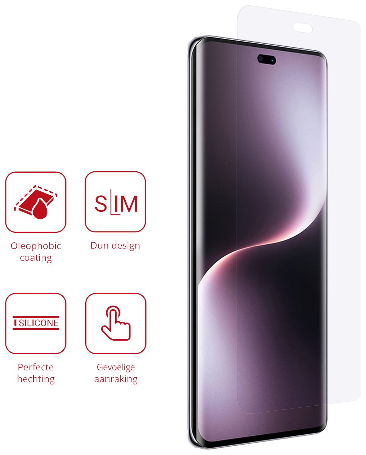 Rosso Honor Magic 7 Lite Screen Protector Case Friendly Folie Duo Pack afbeelding 2