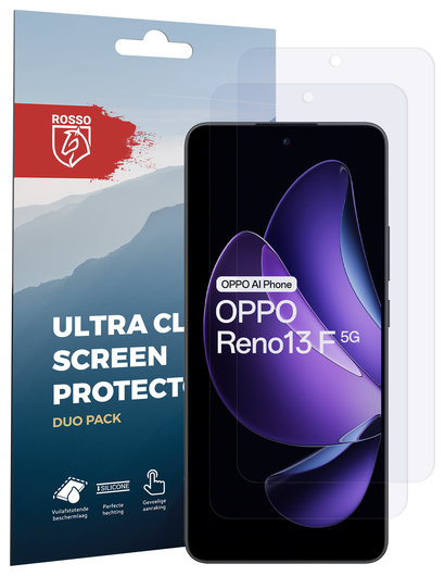 Rosso Oppo Reno 13 F Screen Protector Case Friendly Folie Duo Pack afbeelding 8