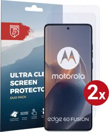 Rosso Motorola Edge 60 Fusion Screen Protector Case Friendly Folie Duo Pack