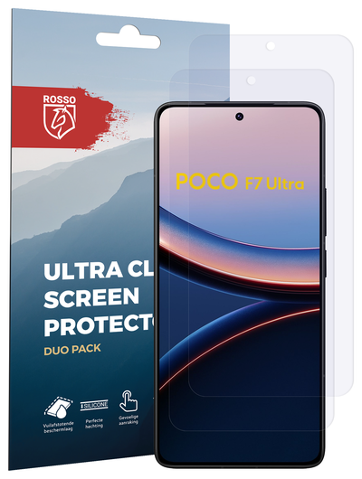 Rosso Xiaomi Poco F7 Ultra Screen Protector Case Friendly Folie Duo Pack afbeelding 8
