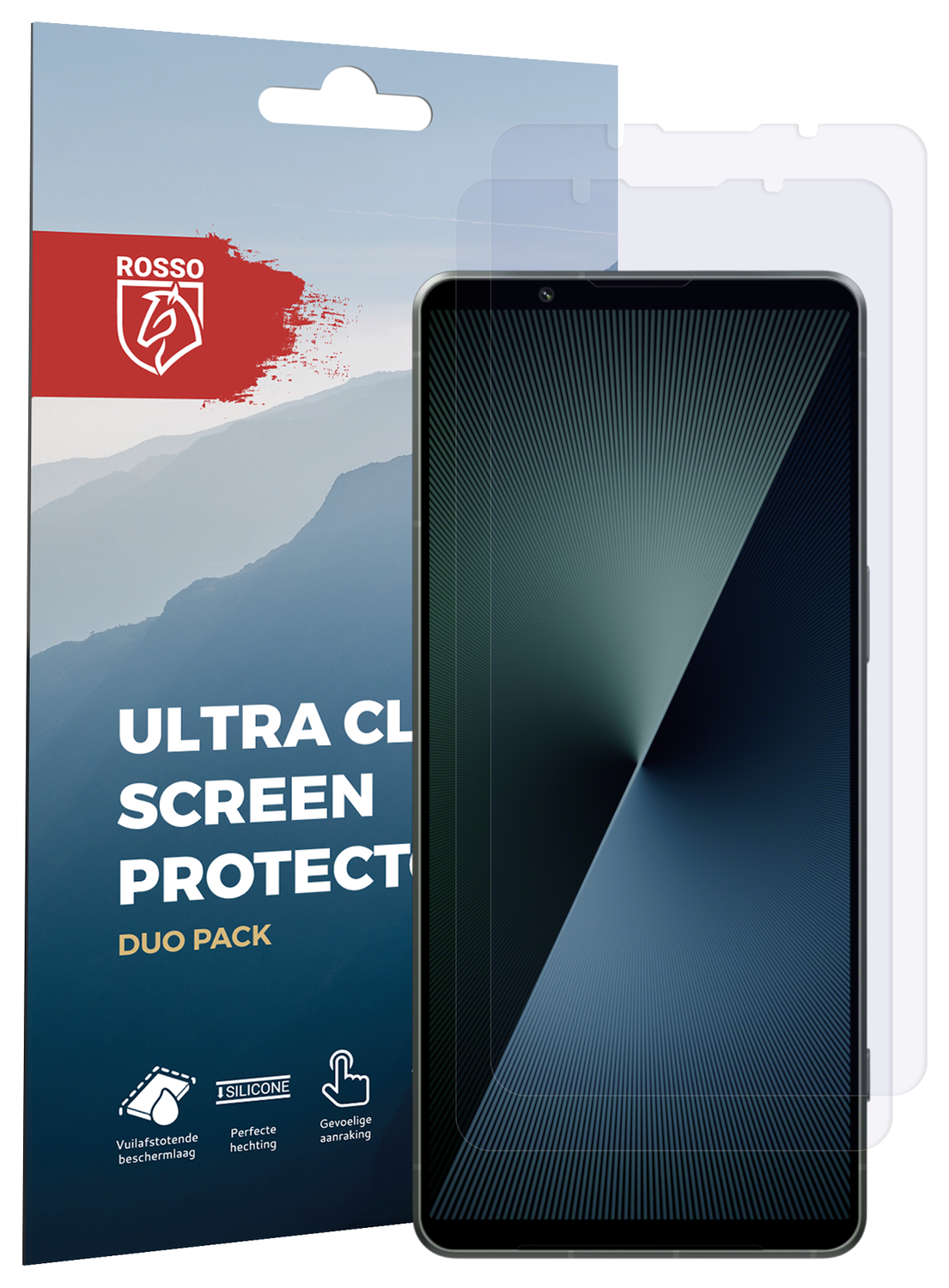 Rosso Sony Xperia 1 VII Screen Protector Case Friendly Folie Duo Pack afbeelding 8