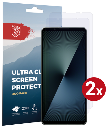 Rosso Sony Xperia 1 VII Screen Protector Case Friendly Folie Duo Pack afbeelding 1