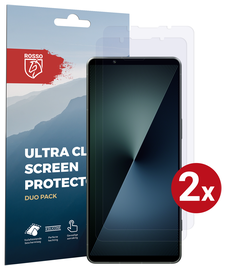 Rosso Sony Xperia 1 VII Screen Protector Case Friendly Folie Duo Pack