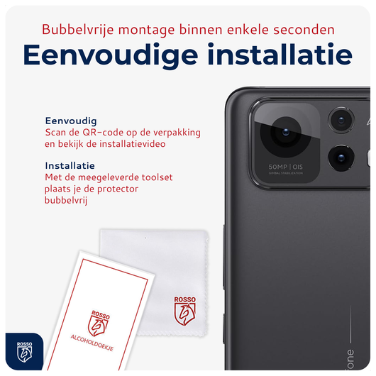 Rosso Asus Zenfone 12 Ultra Camera Lens Protector Transparant afbeelding 5